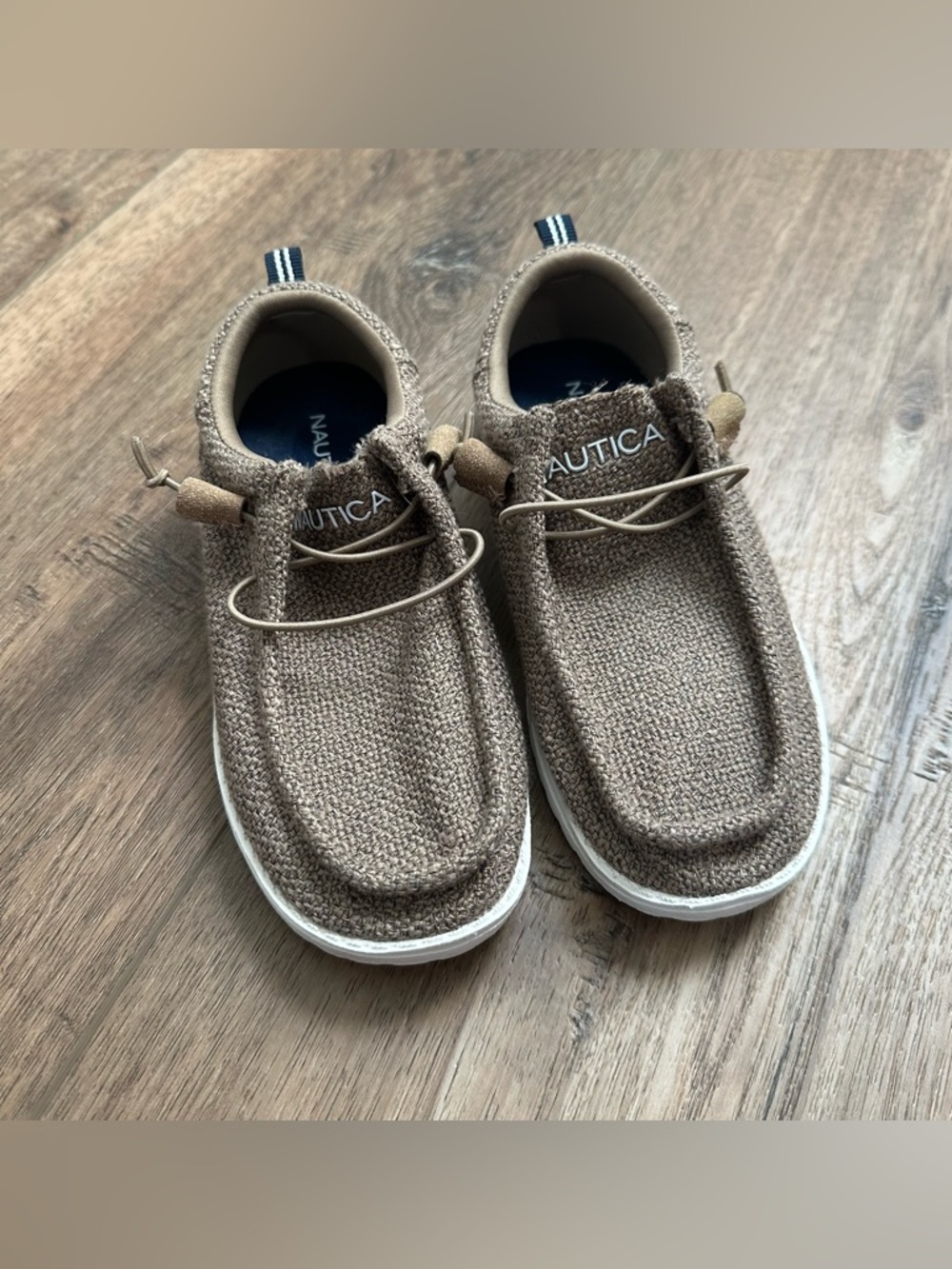 NEW!! Nautica Boy’s Comfort Loafers, Brown, Neutral, Lightweight, Resortwear